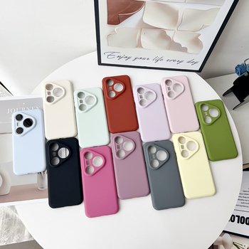 Huawei P80 Pro/Pro+ кейс от течен силикон, пълно покритие с прецизни отвори, инжекционно формован