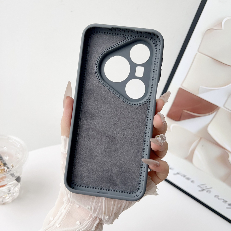 Huawei P80 Pro/Pro+ кейс от течен силикон, пълно покритие с прецизни отвори, инжекционно формован