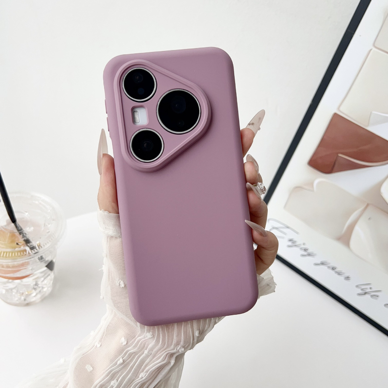 Huawei P80 Pro/Pro+ кейс от течен силикон, пълно покритие с прецизни отвори, инжекционно формован