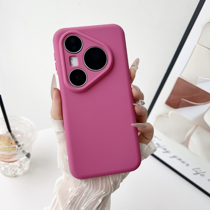 Huawei P80 Pro/Pro+ кейс от течен силикон, пълно покритие с прецизни отвори, инжекционно формован