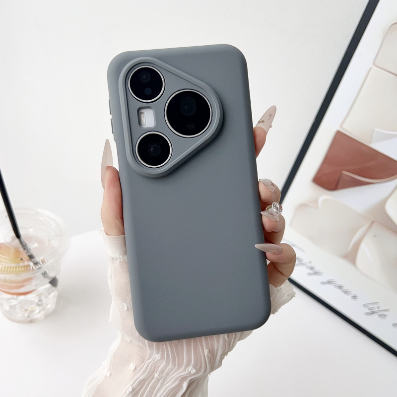 Huawei P80 Pro/Pro+ кейс от течен силикон, пълно покритие с прецизни отвори, инжекционно формован