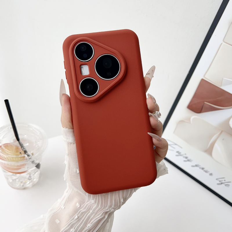 Huawei P80 Pro/Pro+ кейс от течен силикон, пълно покритие с прецизни отвори, инжекционно формован