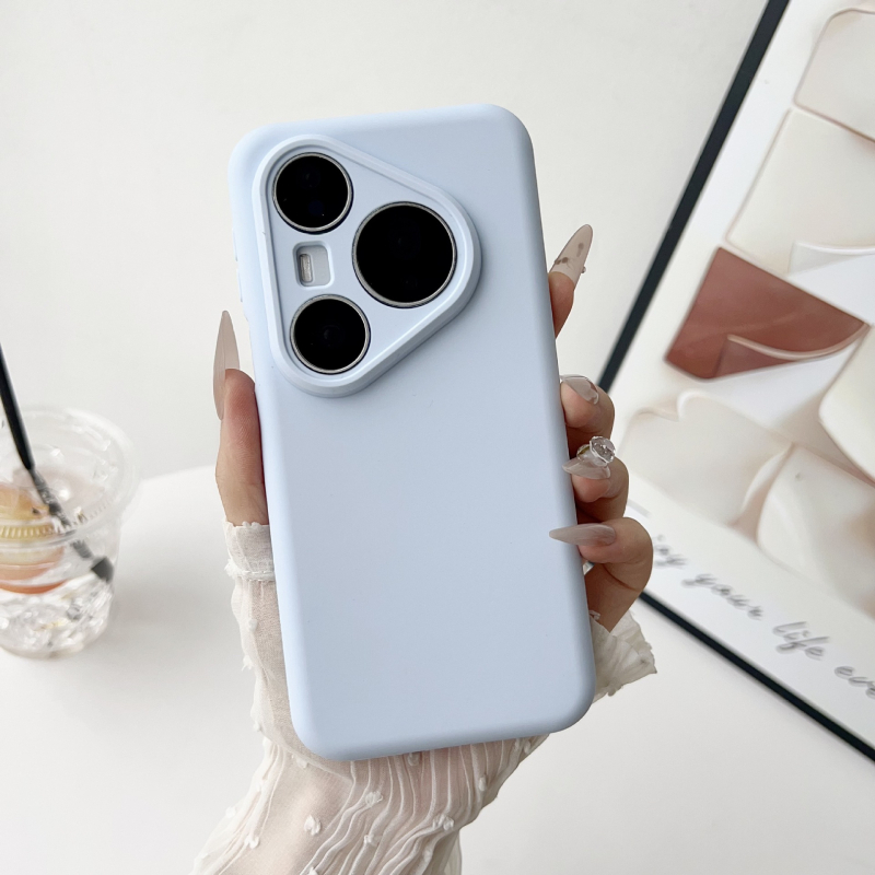 Huawei P80 Pro/Pro+ кейс от течен силикон, пълно покритие с прецизни отвори, инжекционно формован