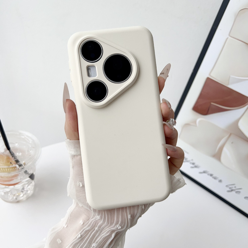 Huawei P80 Pro/Pro+ кейс от течен силикон, пълно покритие с прецизни отвори, инжекционно формован