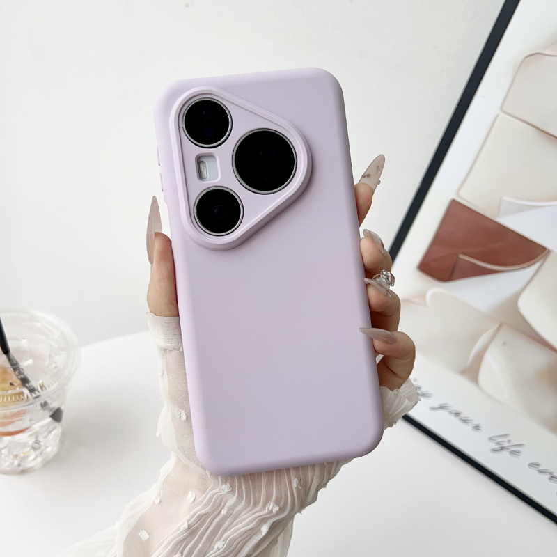 Huawei P80 Pro/Pro+ кейс от течен силикон, пълно покритие с прецизни отвори, инжекционно формован