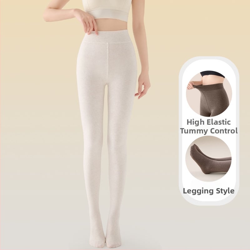 Ženske pamučne flis legging s visokim strukom, debele za zimu 2025, podizanje stražnjice