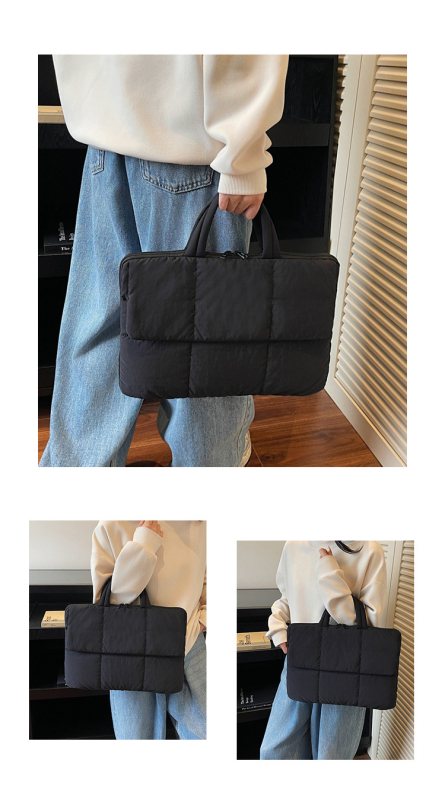Torba za prijenosno računalo antifurt, najlon, podstava od poliester, gradski minimalistički stil, prijenosna torba tip briefcase