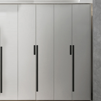 Ugrađena skrovita ručica za garderobu i ormar — produžena, za klizna vrata i ladice; Stil: moderni minimalizam; Materijal: aluminijeva legura; Postupak: elektroplatiranje; Model: Ugrađena skrovita ručica