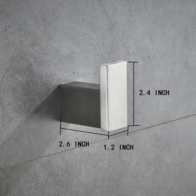 Set za ručnike u kupaonici s držačem za ručnike, kukama i prstenima za ručnike — Materijal: 304 nehrđajući čelik; Površina: visokotemperaturno lakiranje s teksturom žice; Brand: jyj