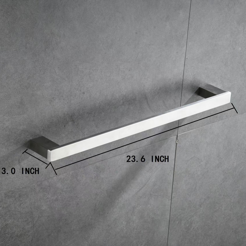 Set za ručnike u kupaonici s držačem za ručnike, kukama i prstenima za ručnike — Materijal: 304 nehrđajući čelik; Površina: visokotemperaturno lakiranje s teksturom žice; Brand: jyj