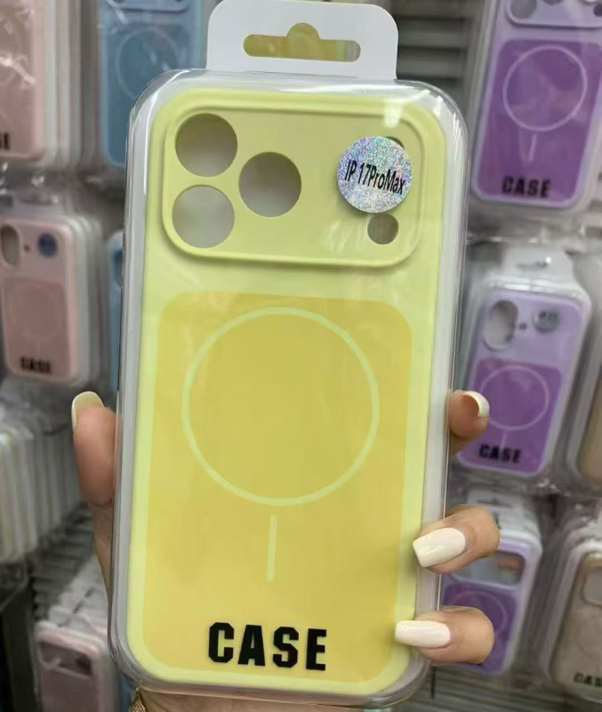 Husă pentru telefon – silicon lichid, finisaj mat, prindere magnetică, pentru seria iPhone17 (iPhone17, iPhone17 Pro, iPhone17 Pro Max, iPhone17 Air); protecție la șocuri, antiamprente