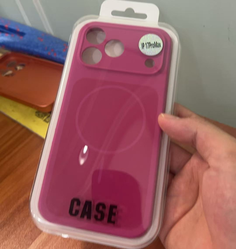 Husă pentru telefon – silicon lichid, finisaj mat, prindere magnetică, pentru seria iPhone17 (iPhone17, iPhone17 Pro, iPhone17 Pro Max, iPhone17 Air); protecție la șocuri, antiamprente