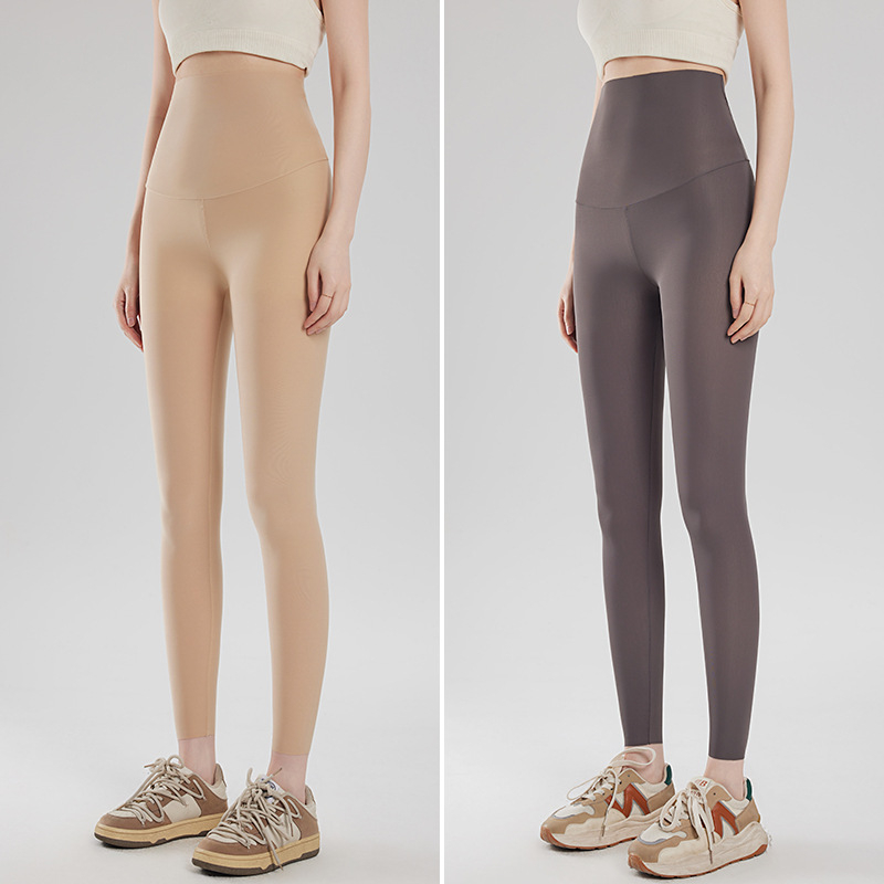 Leggings od najlona i elastana, ultra-tanke, visok pas, prozračne, joga hlaće