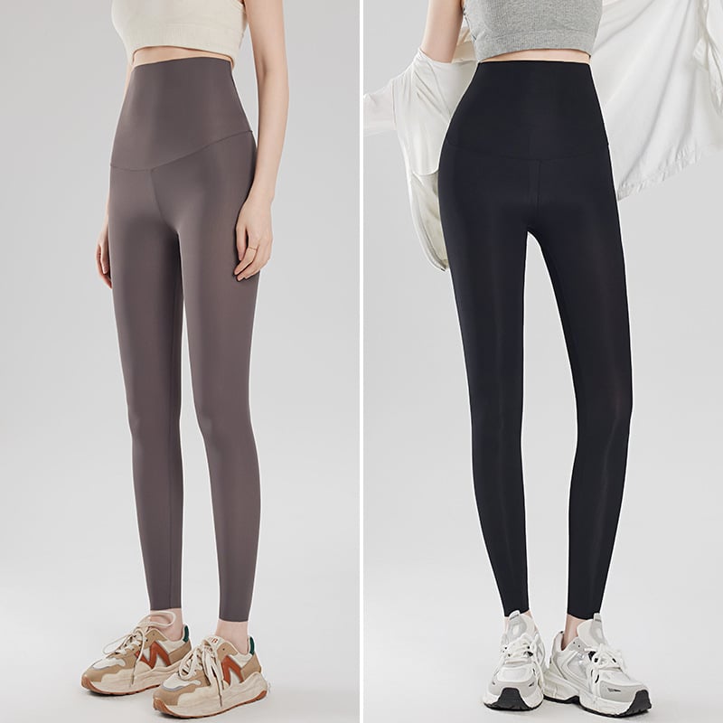 Leggings od najlona i elastana, ultra-tanke, visok pas, prozračne, joga hlaće