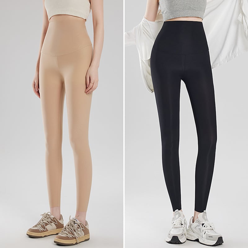 Leggings od najlona i elastana, ultra-tanke, visok pas, prozračne, joga hlaće
