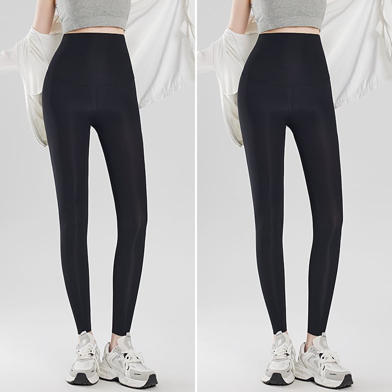 Leggings od najlona i elastana, ultra-tanke, visok pas, prozračne, joga hlaće