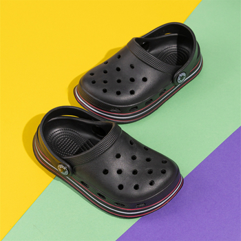 Papuci de plajă pentru copii din EVA, unisex, talpă antiderapantă, pentru vârste 3–12 ani, Vara 2025