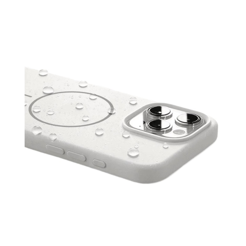 Folyékony szilikon tok iPhone 11–14 sorozathoz mágneses rögzítéssel, ütésálló, hőelvezetés, ujjnyom-mentes, spray felület