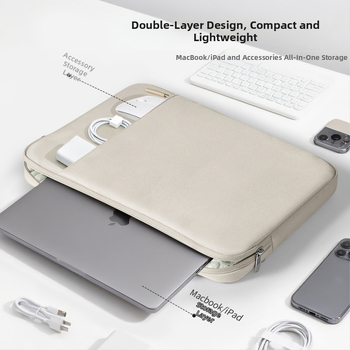 Geantă pentru laptop impermeabilă, rezistentă la uzură și la șocuri, capacitate extensibilă, material Oxford, unisex