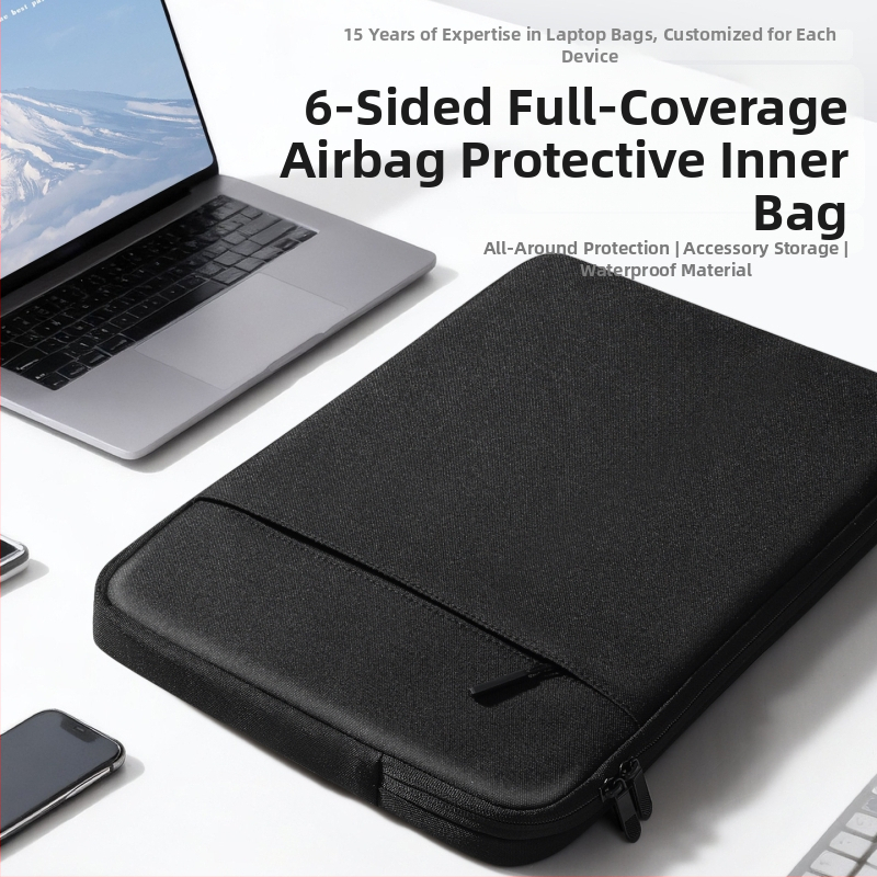Vodotesná taška na notebook, odolná voči opotrebeniu a nárazu, rozšíriteľná kapacita, Oxford látka, unisex