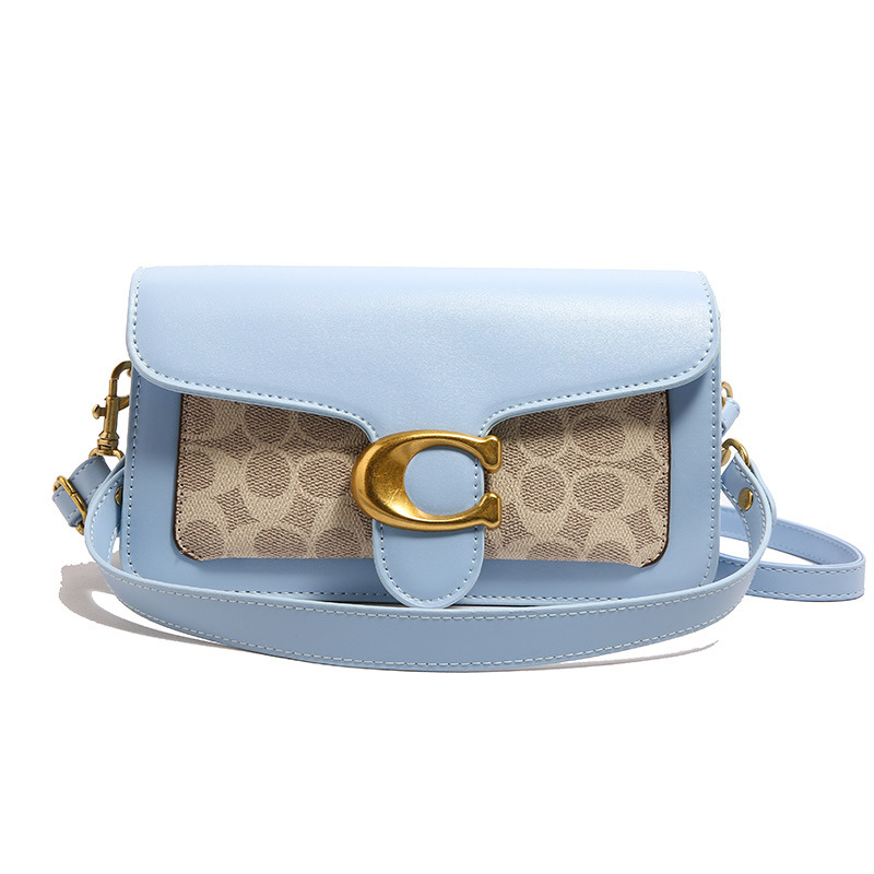 Caromanti PU Crossbody torba, horizontalnog kvadratnog oblika, s poklopcem otvaranja, unutarnji džep na zip, jedna naramenica