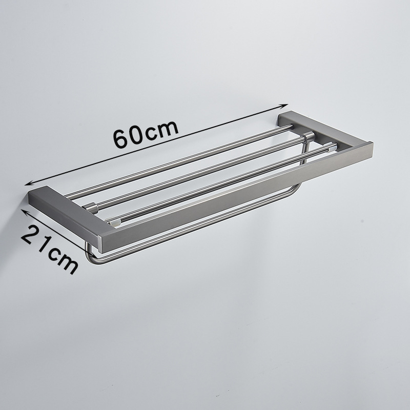 Set držača za ručnike od nehrđajućeg čelika, elektroplirano završno sloj, moderan minimalistički stil, set šest komada i više