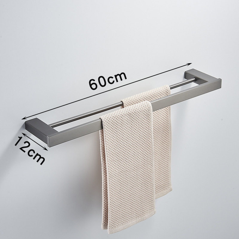 Set držača za ručnike od nehrđajućeg čelika, elektroplirano završno sloj, moderan minimalistički stil, set šest komada i više
