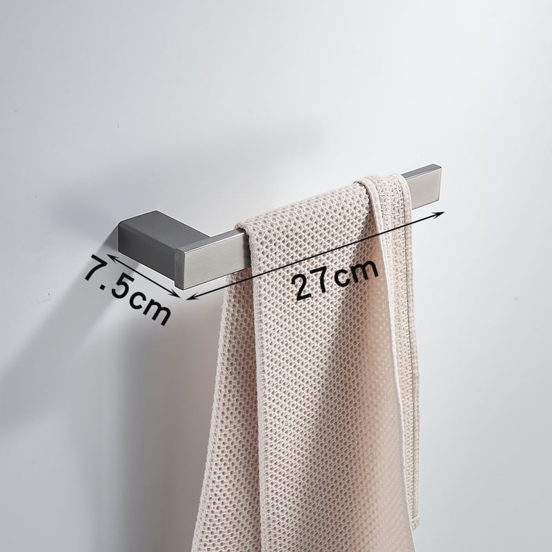 Set držača za ručnike od nehrđajućeg čelika, elektroplirano završno sloj, moderan minimalistički stil, set šest komada i više