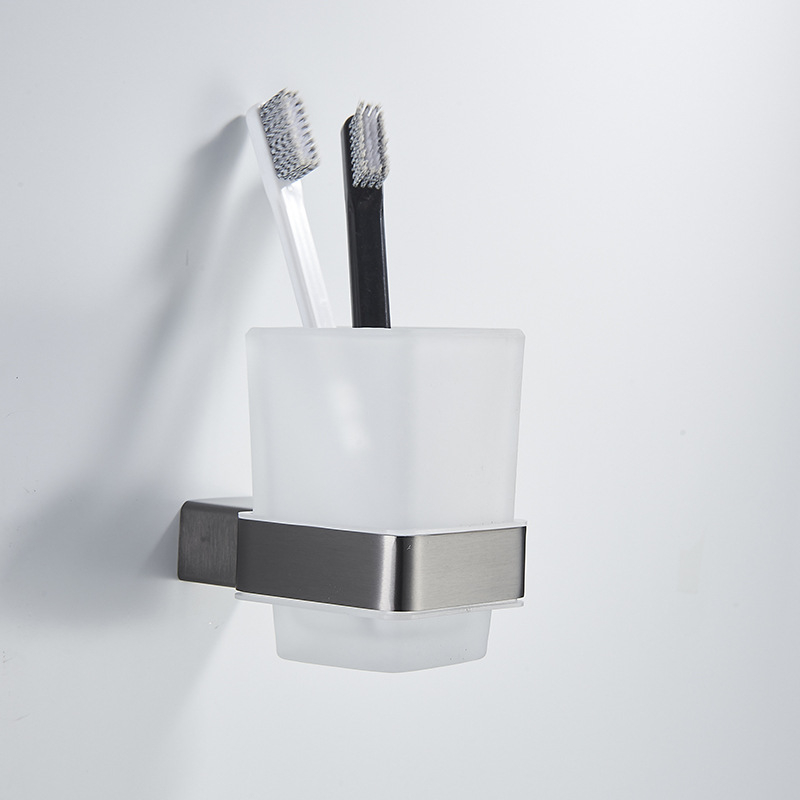 Set držača za ručnike od nehrđajućeg čelika, elektroplirano završno sloj, moderan minimalistički stil, set šest komada i više
