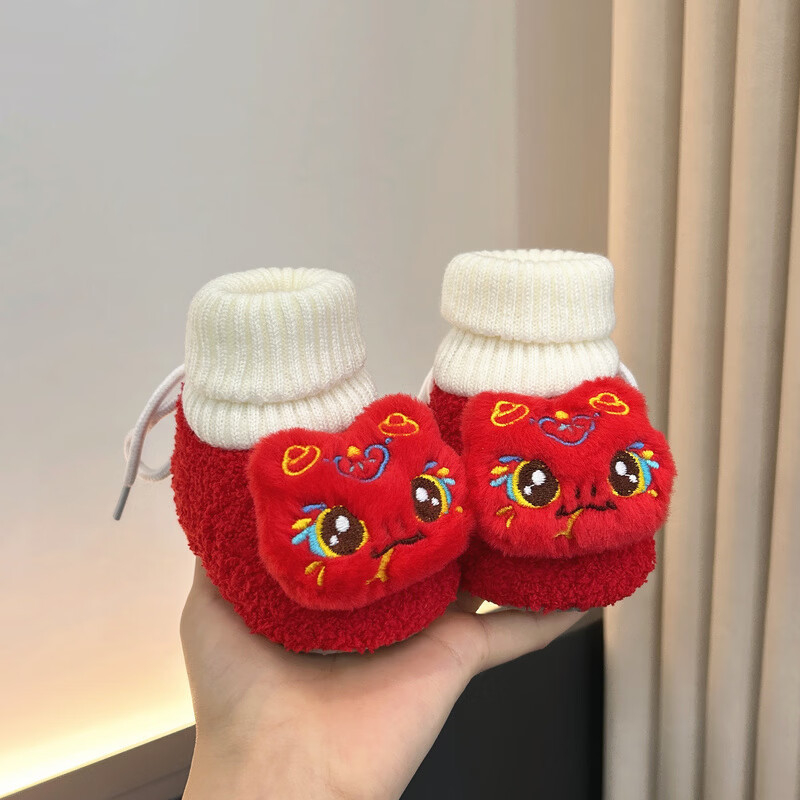 Βρεφικά παπούτσια-κάλτσες με αντιολισθητική σόλα, ζεστά για τον χειμώνα, για 6–12 μηνών, unisex