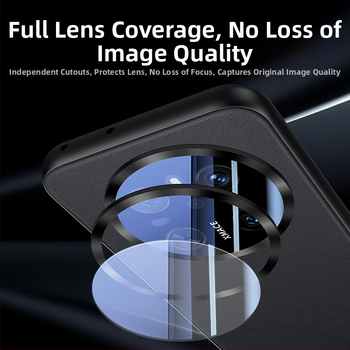 Obal Huawei Mate70 Pro z umelej kože, s plným krytím objektívu, reliéfny dizajn, odolný proti nárazom, proti otlačkom prstov