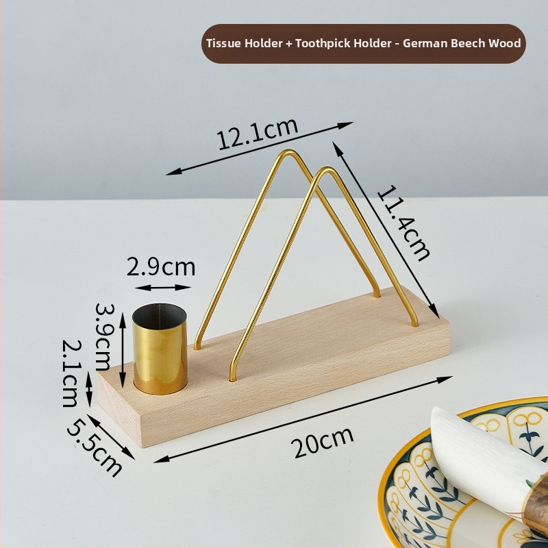 Suport de șervețele din lemn pentru restaurante și cafenele – suport vertical de birou, formă pătrată (Material: Lemn; Finisaj: Lustruit; Aspect: Pătrat; Brand: Lujiang; Stil: Altul)