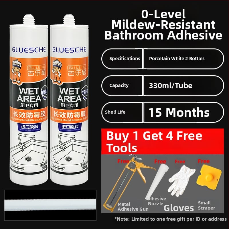 Fürdőszobai vízálló tömítő repedésekhez és szivárgásokhoz, átlátszó üveg ragasztó a fürdőszobai üvegajtó nedvesség elleni védelem (Szerkezet: Különálló típus; Drenázs: Padlólefolyó típus; Modell: GLJ-LYFZY; Stílus: Amerikai stílus)