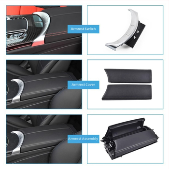 Panou de comutator al consolei centrale și capac de depozitare pentru Mercedes-Benz C-Class GLC (W205, C180, C200)