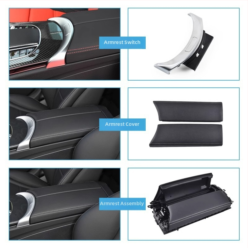 Kryt spínača stredovej lakťovej opierky a kryt úložného priestoru pre Mercedes-Benz C-Class GLC (W205, C180, C200)