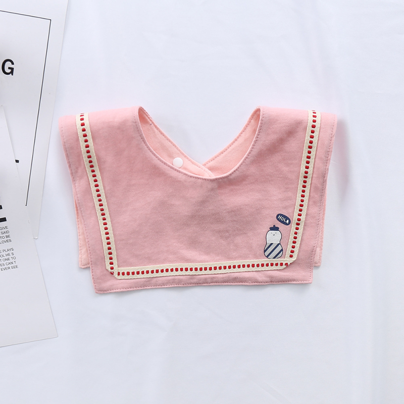 Prosop-bib pentru saliva de bebeluși cu suprafață din bumbac, strat interior impermeabil și partea inferioară din terry, unisex, pentru sugari și copii între 1 și 3 ani