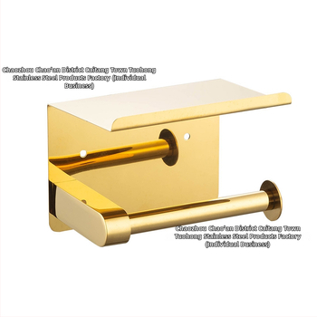 Suport pentru hârtie igienică din oțel inoxidabil cu suprafață lustruită (Material: Oțel inoxidabil; Finisaj: lustruit; Certificare: Niciuna)