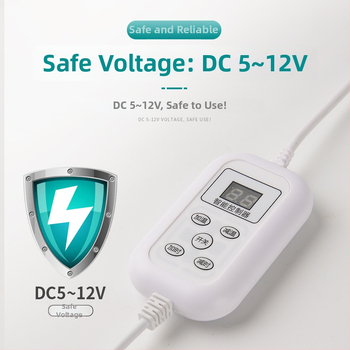 Lábmelegítő és lábfürdő termosztát – 12V, egyenes beépítés, elektromos takaró vezérlő, intelligens termosztát