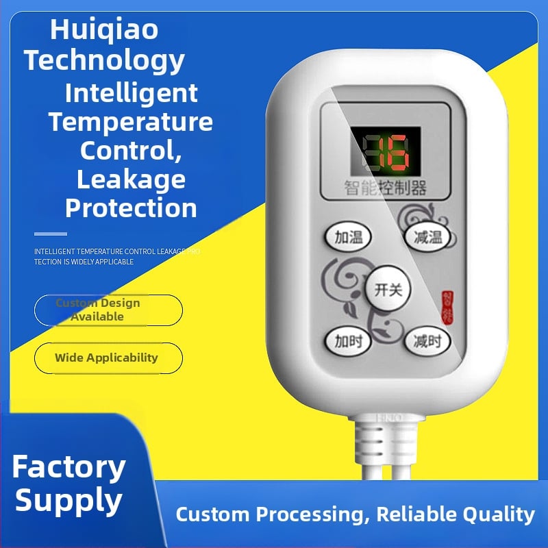 Lábmelegítő és lábfürdő termosztát – 12V, egyenes beépítés, elektromos takaró vezérlő, intelligens termosztát