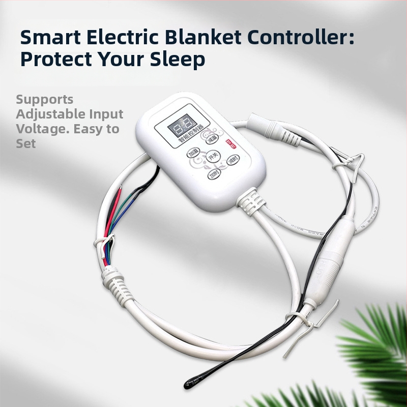 Lábmelegítő és lábfürdő termosztát – 12V, egyenes beépítés, elektromos takaró vezérlő, intelligens termosztát