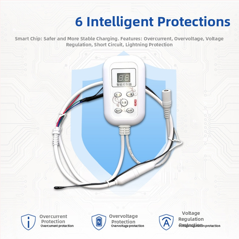 Lábmelegítő és lábfürdő termosztát – 12V, egyenes beépítés, elektromos takaró vezérlő, intelligens termosztát