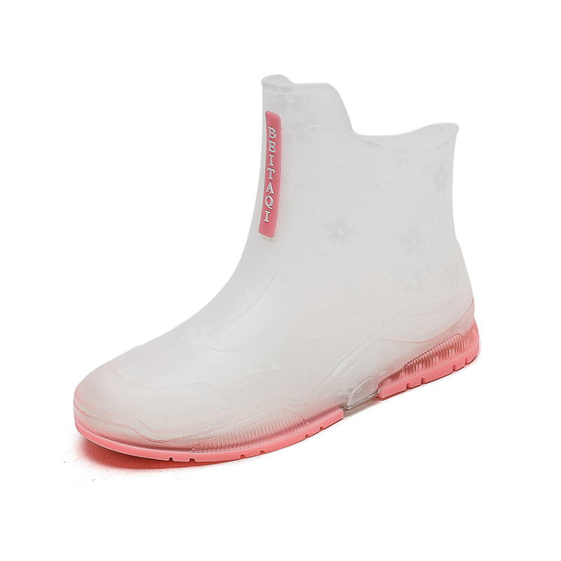 Ženske čizme za kišu srednje visine, PVC gornji dio, niski pet 1–3 cm, za četiri sezone, SGS kontrola kvalitete