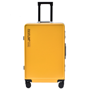 Унисекс твърд куфар с алуминиева рамка, PC корпус и универсални колела, капацитет 56–75 л, с ключалка