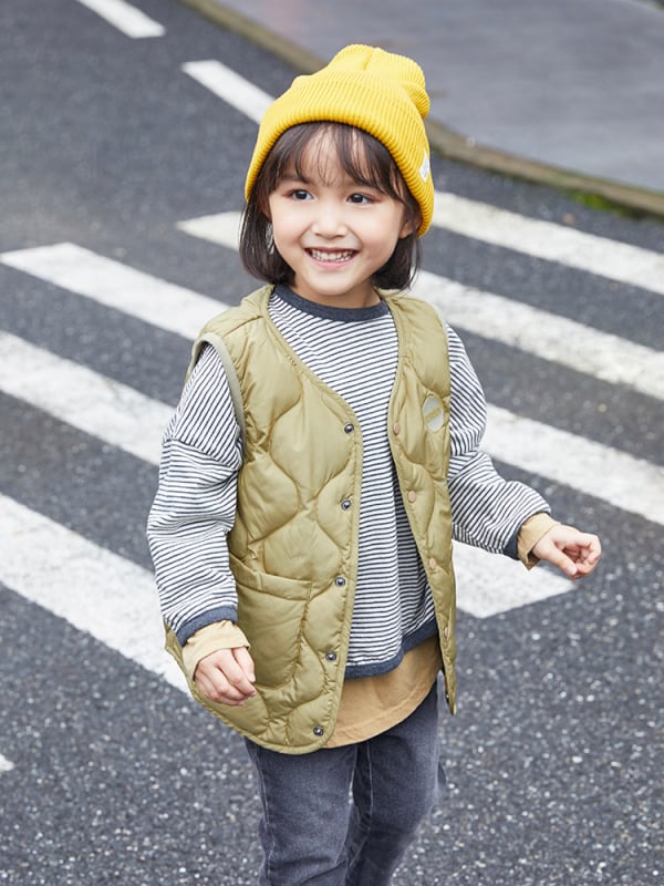 Παιδικό γιλέκο από πούπουλα, κορεατικού στυλ, με γέμισμα από λευκό πούπουλο πάπιας, καρτούν μοτίβο, για παιδιά 3–8 ετών