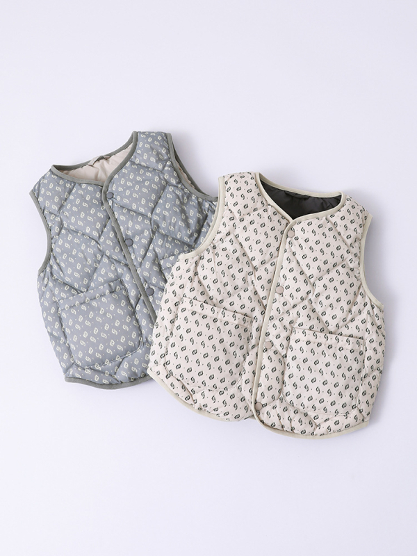 Παιδικό γιλέκο από πούπουλα, κορεατικού στυλ, με γέμισμα από λευκό πούπουλο πάπιας, καρτούν μοτίβο, για παιδιά 3–8 ετών