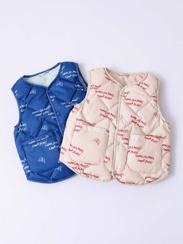 Παιδικό γιλέκο από πούπουλα, κορεατικού στυλ, με γέμισμα από λευκό πούπουλο πάπιας, καρτούν μοτίβο, για παιδιά 3–8 ετών