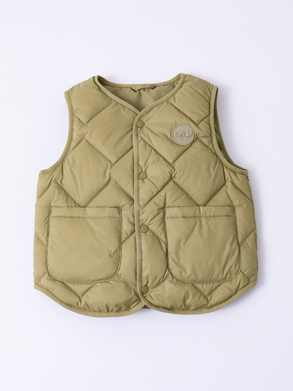 Παιδικό γιλέκο από πούπουλα, κορεατικού στυλ, με γέμισμα από λευκό πούπουλο πάπιας, καρτούν μοτίβο, για παιδιά 3–8 ετών