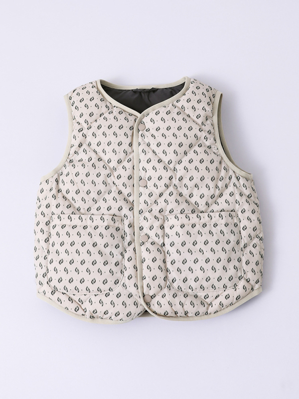 Παιδικό γιλέκο από πούπουλα, κορεατικού στυλ, με γέμισμα από λευκό πούπουλο πάπιας, καρτούν μοτίβο, για παιδιά 3–8 ετών