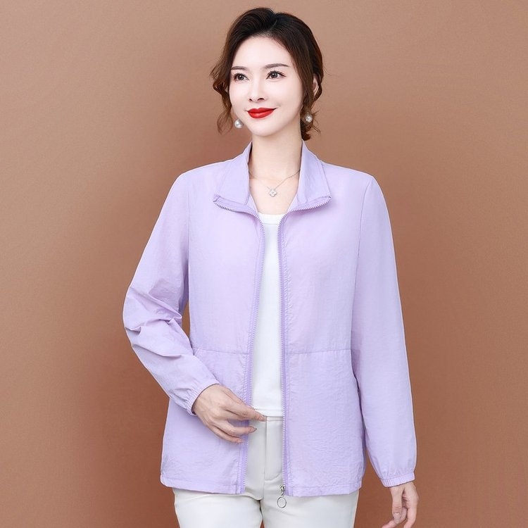 Ženska odjeća za zaštitu od sunca - ljeto 2025, pamuk-poliester, dugi rukavi, zip, tanki materijal