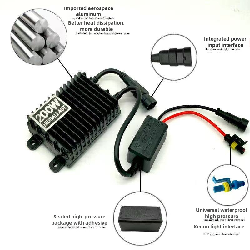 Automobilový balast Xenon K7 – HID, 55/65/75/85W, 12V, približne 3000 hodín životnosti